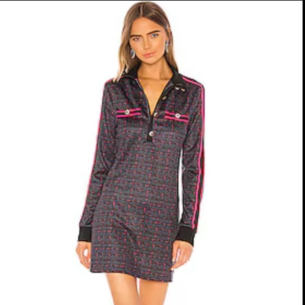Pam & Gela Sassy Houndstooth Track Dress